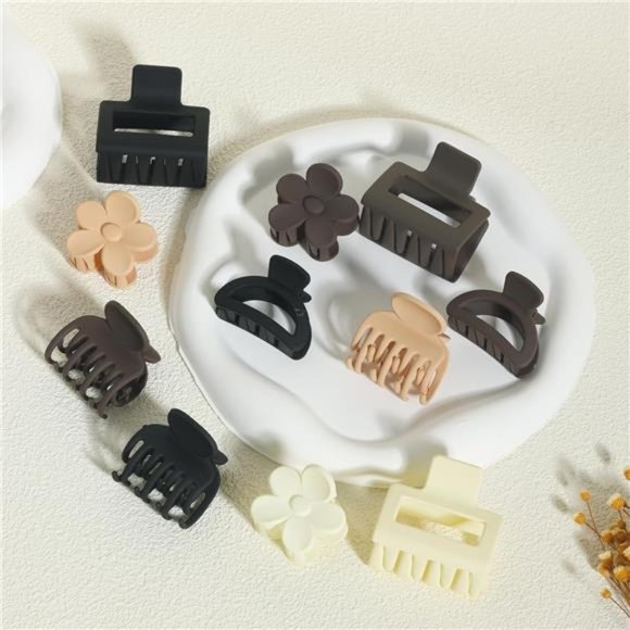 16Pcs Medium Claw Hair Clips ,Matte neural colors - Picture 5 of 7